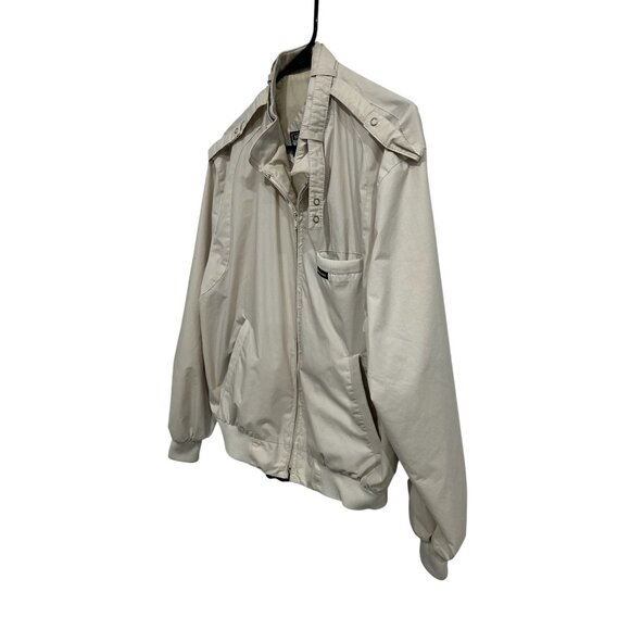 Vintage Members Only Beige Full Zip Jacket with Epaulets and Front Pockets - Picture 3 of 10